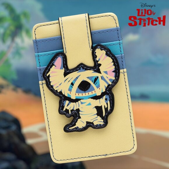 Disney Mummy Stitch Halloween Cosplay Wallet ID Card Holder - Picture 1 of 4